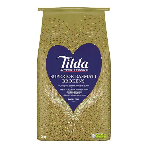 Tilda Broken Basmati Rice [White Bag] (20kg) product image
