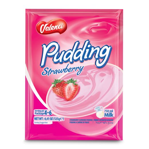 Valenci Strawberry Pudding (125G)