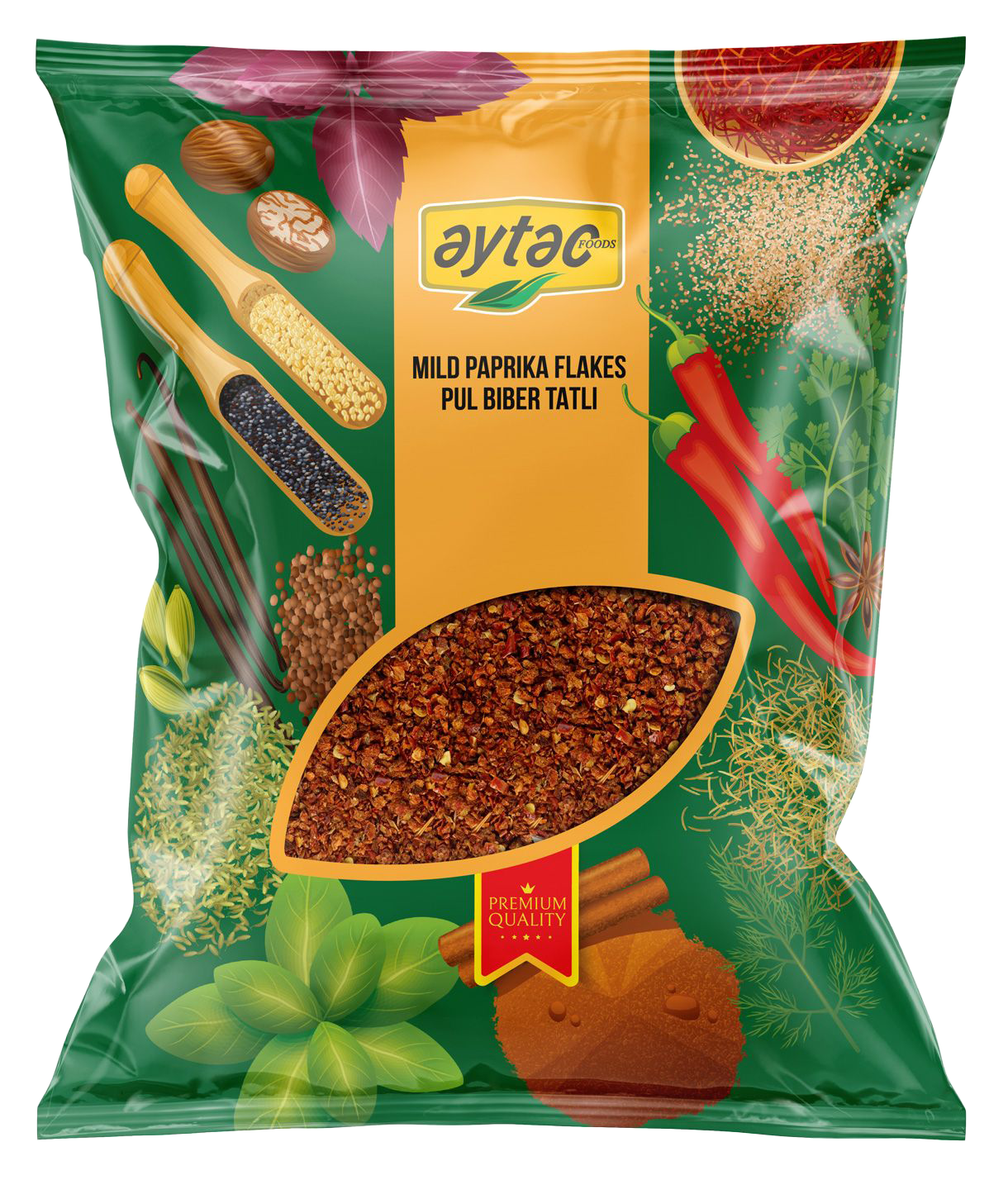 AYTAC SPICE RED PEPPER (PAPRIKA) FLAKES MILD1KG