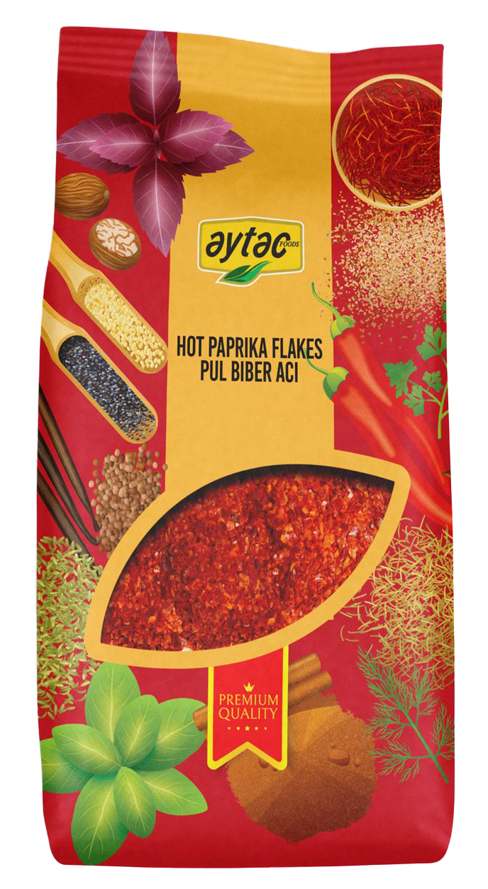 AYTAC SPICE RED PEPPER (PAPRIKA) FLAKES HOT (500GR)