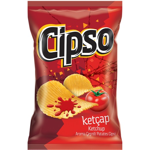 Cipso Ketcup Potato Crisps [Ketchup] (98GR)