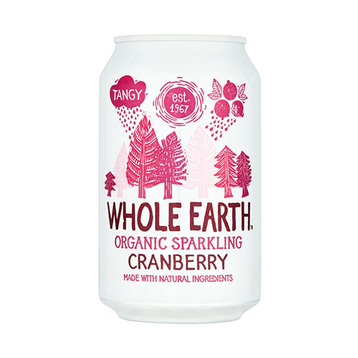 Whole Earth Org Sparkling Cranberry (330ML)