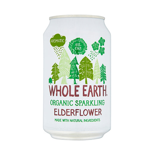 Whole Earth Org Sparkling Elderflower (330ML)