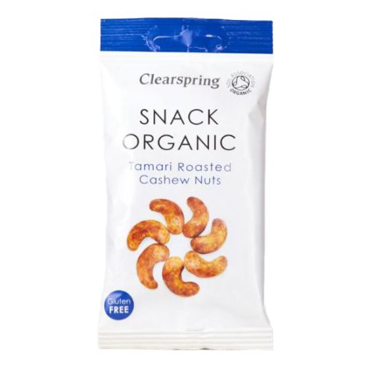 Clearspring Organic Yaemon Tamari Roasted Cashew Nuts - 30Gr 