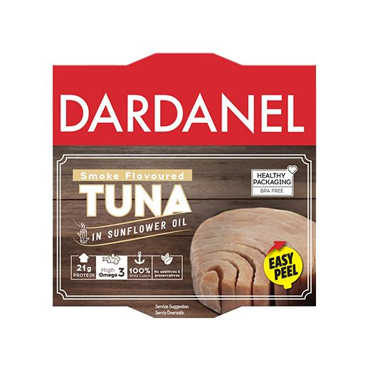 Dardanel Smoked Tuna Fillets In Sunflower Oil (140G)