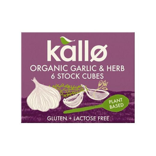 Kallo Organic Garlic & Herb Stock Cubes (66G)