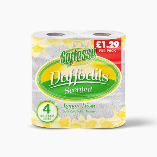 Modern Softesse Tt 2 Ply Daffodils Lemon (4(ROLLS)) product image