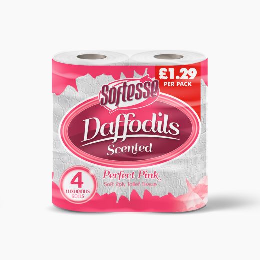Modern Softesse Tt 2 Ply Daffodils Pink (4(ROLLS)) product image