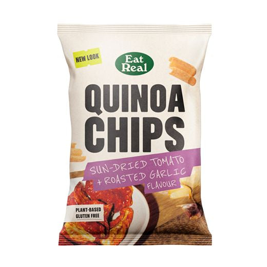 Eat Real Sundried Tomato Roasted Garlic Quinoa Chips (80G)