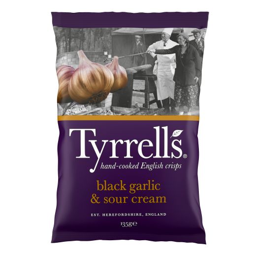 Tyrrells Black Garlic & Sour Cream (135G)