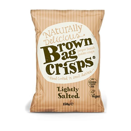 Brown Bag Crisps Lightly Salted 150G