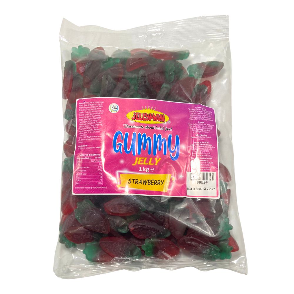 Jellyman Gummy Strawberry – Bulk Jelly 1kg