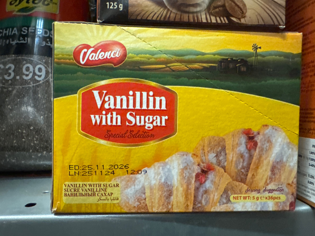 Valenci Vanillin with Sugar (5g Sachet)