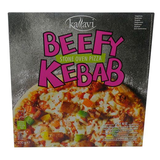 Kallavi Pizza Beefy Kebab (330GR)