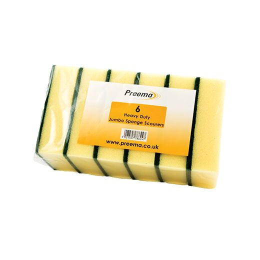 Ctr Preema Jumbo Sponge Scourers (6X4Inc)Inc (6 pcs) product image