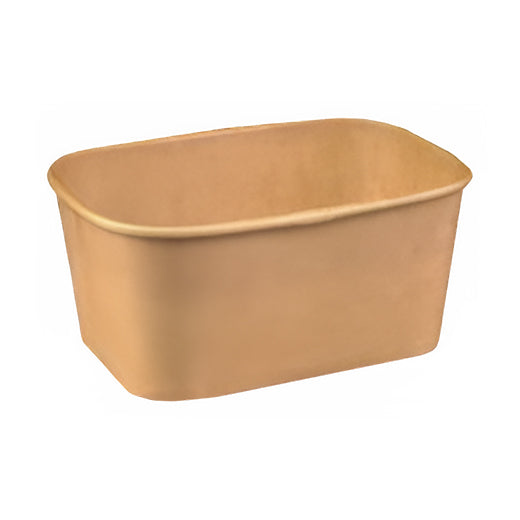 Ctr Shwn Rectangular Kraft Salad Box 500ml (200 pcs) product image