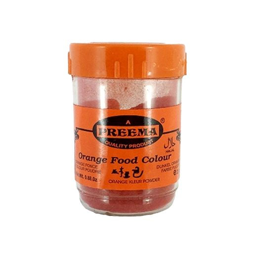 Preema Deep Orange Food Colouring Powder 25g product image