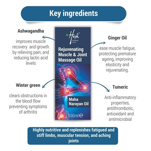 Aw Ayumi Hesh Maha Narayan Oil - Muscle Oil (100ml) product image