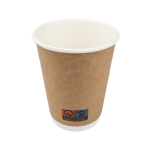 Ctr Hrd Grab&G Double Wall Cup (340ml - 12Oz) Brown (25 pcs) product image