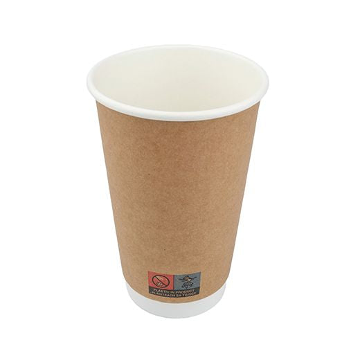Ctr Hrd Grab&G Double Wall Cup (453ml - 16Oz) Brown (25 pcs) product image