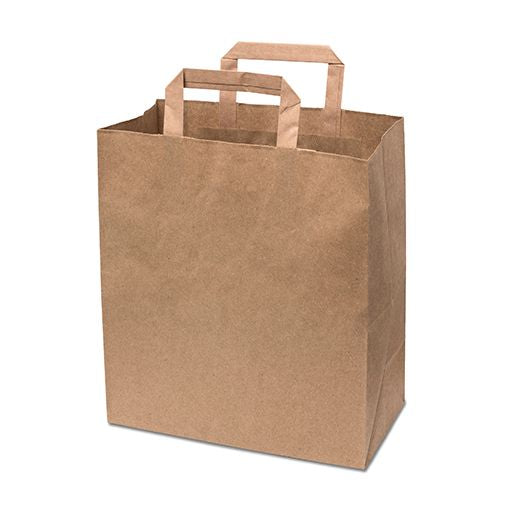 Ctr Hrd Grab&G Brown Int Handle Paper Bag (260X140X290Mm - 10X5.5X12Inc) Lge (250 pcs) product image