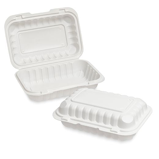 Ctr Hrd Microwave Meal Box (152X230X70Mm - 6X9'') White (75 pcs) product image
