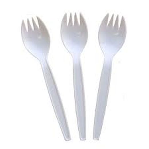 Ctr Hrd Carizma White Pp (150Mm - 5.9Inc) Spork (100 pcs) product image