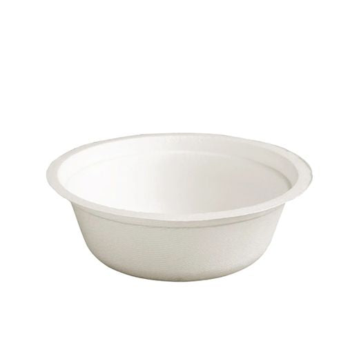 Ctr Hrd Natural L. Bagasse Bowl Round (454ml - 16Oz) White (50 pcs) product image