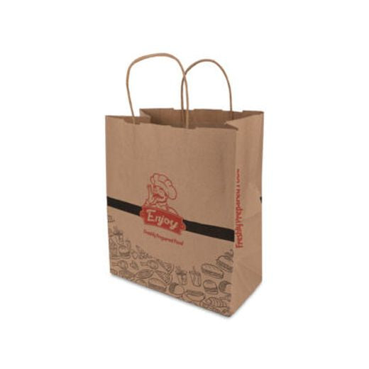 Ctr Ukf Enjoy Jumbo Twisted Hand Brown Paper Bag Sos (320X210X320Mm) (100 pcs) product image