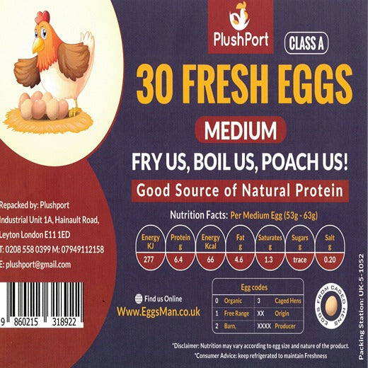 Plushport Medium Brown Eggs 30 Pack (30 pcs) product image