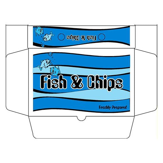 Ctr Ukf 9Inc Small Fish & Chips Boxes 1 245X155X51 (100 pcs) product image