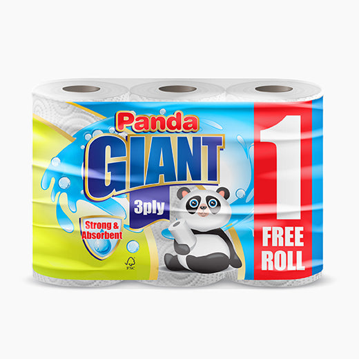 Modern Panda Giant Kitchen Towel - 3Ply (3ROLLS) product image