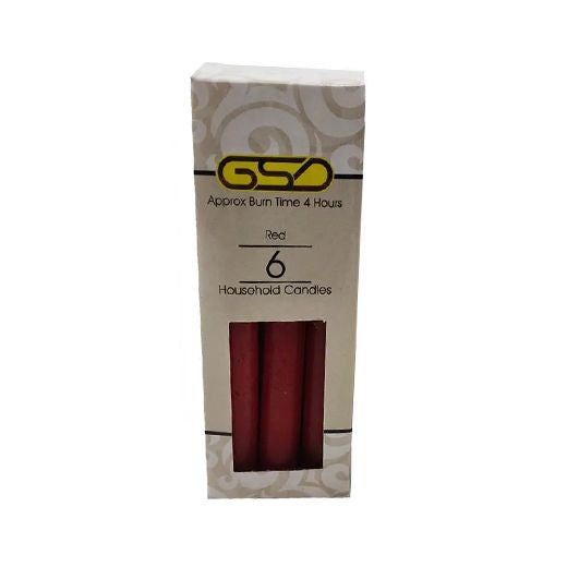 Dhm Gsd Red 6 Household Candles (12packs) product image