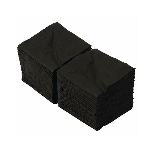 Ctr Up 25X25 M 2Ply 4-Fold Cocktail Serviettes Black (250 pcs) product image