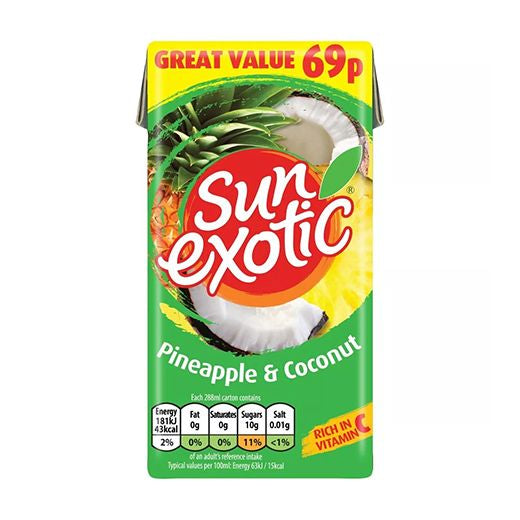 Ag Sun Exotic Pineapple & Coconut Still 288ml 79P Tetra product image