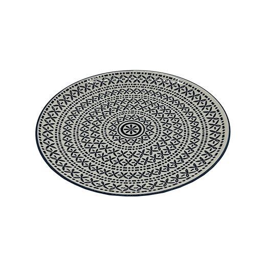 Csm Round Side Plate 8.5Inc - Bohemian Design Blue & White (1 pcs) product image