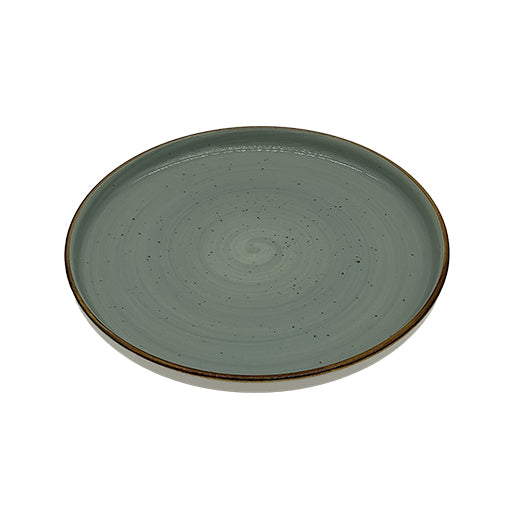 Csm Dessert Plate 8Inc - Duck Egg With Brown Rim (1 pcs) product image