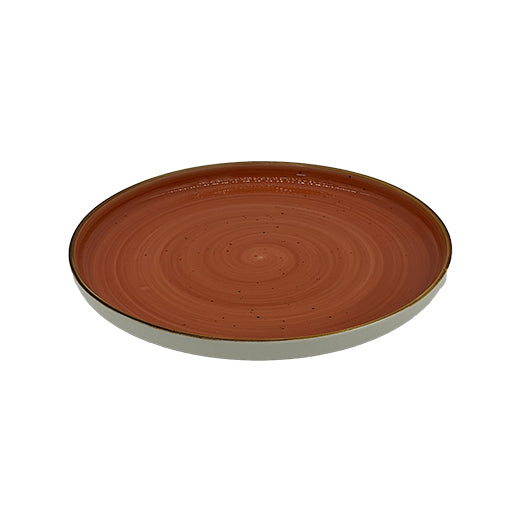 Csm Round Dinner Plate 10Inc - Orange With Brown Rim (1 pcs) product image