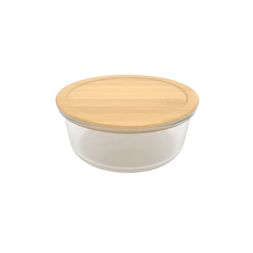 Csm Oven Glass With Bamboo Lid Round Crisper 950ml product image