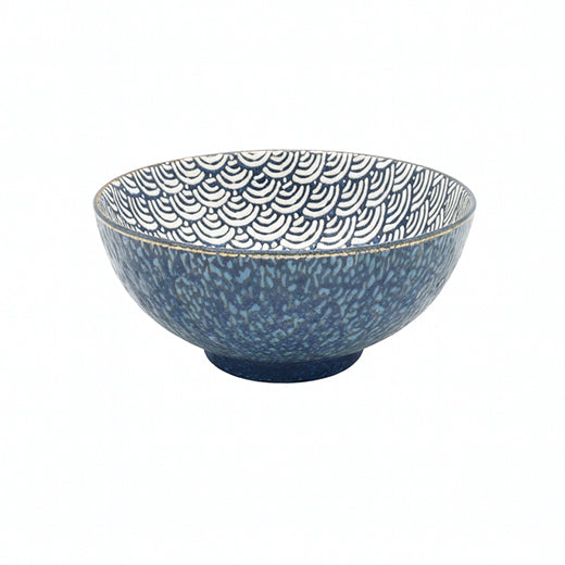 Csm Round Salad Deep Bowl 8'' - Arch Design Blue & White product image