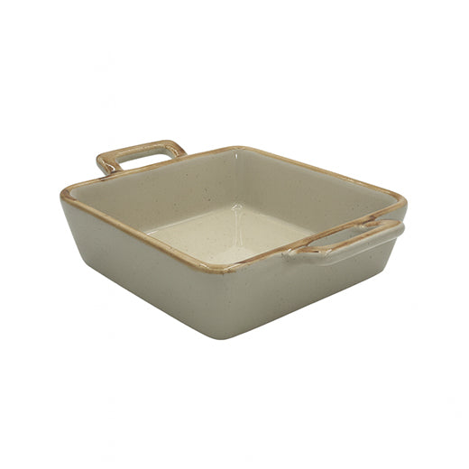 Csm Rectangular Baking Serving Dish - Stone -Brown Rim product image