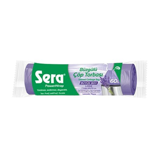 Sera Bin Bag Lavander 60Lt (70Cm) (7PCS)