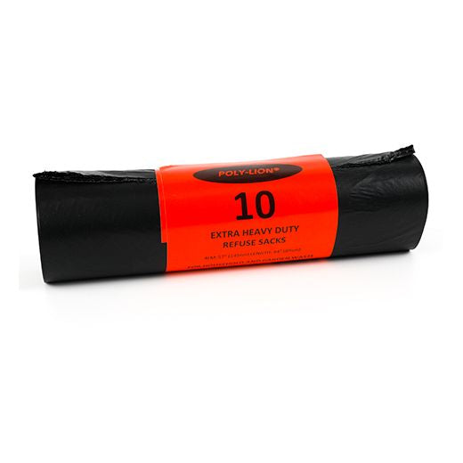 Ctr Mp 380X735X850 Md Polylion Black Sacks 10'S - Roll [120g] (10 BAGS - ROLL) product image