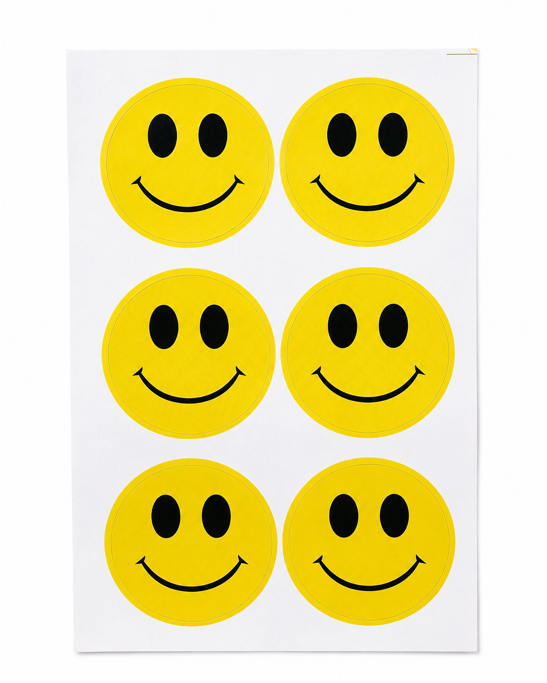 Smiley Face Stickers – 10 Sheets, 60 Stickers