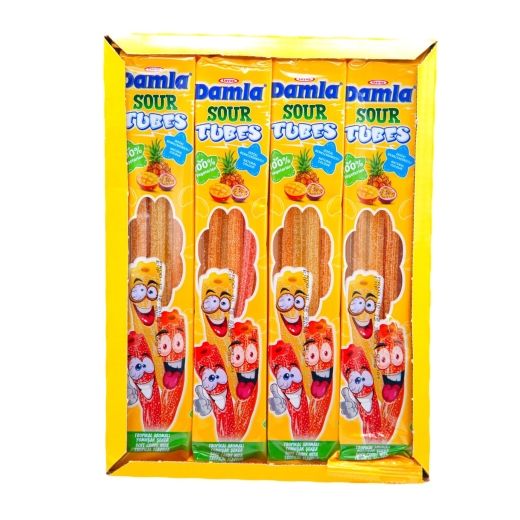 Deleted- Jm Damla Sour Licorice Tubes Tropical (35g X 24 pcs) product image