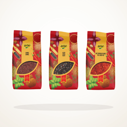 Aytac Turkish Spice Essentials Bundle – Sumac, Isot & Hot Paprika Flakes bundle image