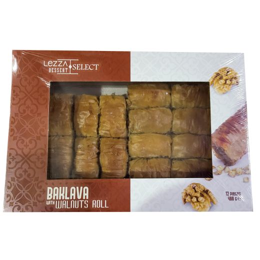 Lezza Select Baklava With Walnuts Roll (400G) - Aytac Foods