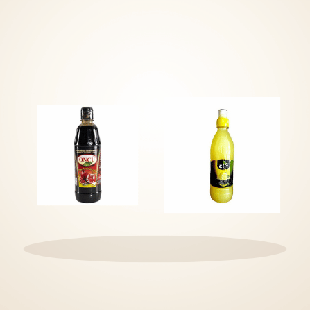 Mediterranean Sauce Essentials Bundle with Oncu Pomegranate Sauce 700G and Elit Lemon Sauce 500ML
