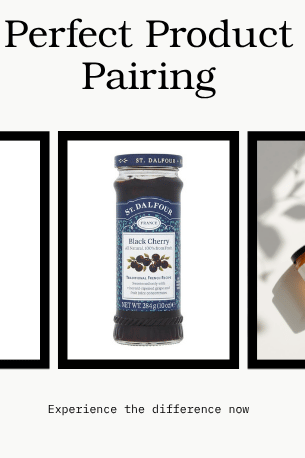 Premium French Fruit Spread Bundle with St. Dalfour Black Cherry and Fig Royale spreads