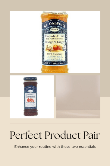 Premium French Fruit Spread Bundle with St. Dalfour Orange Ginger and Raspberry Pomegranate spreads